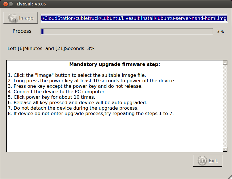 Install Lubuntu via LiveSuit Install Lubuntu via LiveSuit