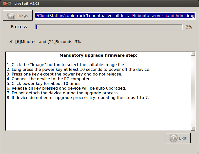 Install Lubuntu via LiveSuit